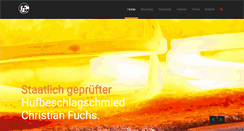 Desktop Screenshot of hufbeschlag-fuchs.de